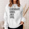 Legendary Since July 1995 27 Year Old 27Th Birthday Gifts Sweatshirt Gifts for Her