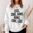 Legs Core Arms Rowing On Rower Fitness Workout Gear Sweatshirt Gifts for Her