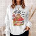 Let Me Be Weird In Peace Cute Frog Sweatshirt Gifts for Her