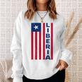 Liberia Liberian Pride Flag Vintage Liberia Independence Sweatshirt Gifts for Her