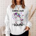Lunch Lady Squad Dabbing Unicorn Lunch Lady Sweatshirt Gifts for Her