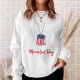 Memorial Day Proud Remembrance Day Dog Tags Chain Servicemen Sweatshirt Gifts for Her