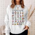 Mental Health Awareness Coping Skills Alphabet Counselor Kid Sweatshirt Gifts for Her