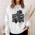 Mountain Biking Outdoors Over Rolling Hills Sunny Day Sweatshirt Gifts for Her