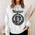 Napier Clan Scottish Name Coat Of Arms Tartan Sweatshirt Gifts for Her
