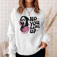 No You Hang Up Ghost Halloween Sweatshirt Gifts for Her