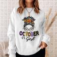 October 05 Girl Halloween Thanksgiving October Birthday Halloween Sweatshirt Gifts for Her