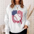 Patriotic Baseball 4Th Of July Men Usa American Flag Boys Patriotic Funny Gifts Sweatshirt Gifts for Her