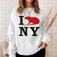 I Rat Ny I Love Rats New York Sweatshirt Gifts for Her