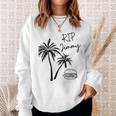 Rest In Peace Jimmy Cheeseburger Palm Trees Sweatshirt Gifts for Her