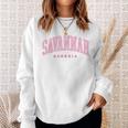 Retro Savannah Georgia Vintage Preppy Throwback Girls Kid Sweatshirt Gifts for Her