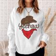 Retro Yee Haw Howdy Rodeo Western Country Southern Cowgirl Rodeo Funny Gifts Sweatshirt Gifts for Her