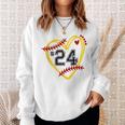 Softball Jersey 24 Trendy Softball Softball Heart Softball Funny Gifts Sweatshirt Gifts for Her
