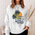 Sunrise Sunburn Sunset Repeat Funny Vacation Beach Vacation Funny Gifts Sweatshirt Gifts for Her