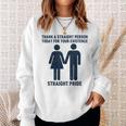 Thank A Straight Person Today For Your Existence Straight Sweatshirt Gifts for Her