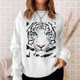 Tiger Tigress Face Fierce And Wild Beautiful Big CatSweatshirt Gifts for Her