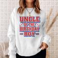 Uncle Football Birthday Boy Family Baller B-Day Party Sweatshirt Gifts for Her