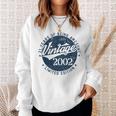 Vintage 2002 Limited Edition 21 Year Old Gifts 21St Birthday Sweatshirt Gifts for Her