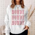 Vintage Plaid Howdy Rodeo Western Country Southern Cowgirl Sweatshirt Gifts for Her