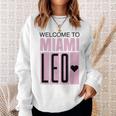Welcome To Miami Leo 10 - Goat Gifts For Goat Lovers Funny Gifts Sweatshirt Gifts for Her Welcome To Miami Leo 10 - Goat Gifts For Goat Lovers Funny Gifts Sweatshirt Gifts for Her