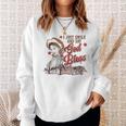 Western Cowgirl I Just Smile And Say God Bless Sweatshirt Gifts for Her