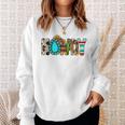 Western Vibes Howdy Cowboy Cowgirl Cactus Apparel Sweatshirt Gifts for Her