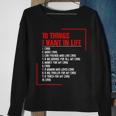 10 Things I Want In My Life Cars More Cars Gift Cars Funny Gifts Sweatshirt Gifts for Old Women