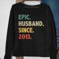 10Th Wedding Anniversary For Him - Epic Husband Since 2013 Sweatshirt Gifts for Old Women