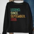14 Years Old Legend Since September 2009 14Th Birthday Sweatshirt Gifts for Old Women