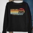 16Th Birthday Legend Since July 2005 Born In 2005 Decoration Sweatshirt Gifts for Old Women