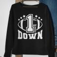 1St Birthday Football Touchdown-First Year Down Themed Party Sweatshirt Gifts for Old Women