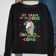 1St Grade Graduation Magical Unicorn 2Nd Grade Here We Come Sweatshirt Gifts for Old Women