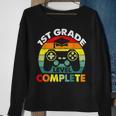1St Grade Level Complete Gamer Last Day School Boy Vintage Sweatshirt Gifts for Old Women