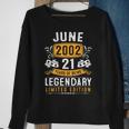 21 Years Old Gifts Vintage June 2002 21St Birthday Gift For Mens Sweatshirt Gifts for Old Women