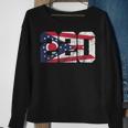 220 Area Code Flag Of Ohio State Vintage Sweatshirt Gifts for Old Women