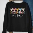2Nd Grade Vibes First Day Of School Welcome Back To School Sweatshirt Gifts for Old Women