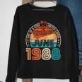 35 Year Old Made In 1988 Vintage June 1988 35Th Birthday Sweatshirt Gifts for Old Women