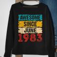 40 Year Old Awesome Since June 1983 40Th Birthday Gifts Sweatshirt Gifts for Old Women