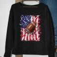 4Th Of July Football Usa American Flag Patriotic Men Sweatshirt Gifts for Old Women