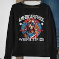 4Th Of July Funny Dachsund Weiner Dog Weenie Usa America Sweatshirt Gifts for Old Women