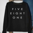 581 Area Code Words Quebec Canada Five Eight One Sweatshirt Gifts for Old Women