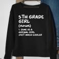 5Th Grade Girl Definition Funny Back To School Student Sweatshirt Gifts for Old Women