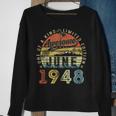 75 Year Old Awesome Since June 1948 75Th Birthday Sweatshirt Gifts for Old Women