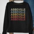 Abbeville Alabama Abbeville Al Retro Vintage Text Sweatshirt Gifts for Old Women