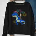 Abe Lincoln Riding A DinosaurRex 4Th Of July Boys Sweatshirt Gifts for Old Women