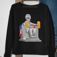 Abe Lincoln4Th Of July Drinkin Memorial Sweatshirt Gifts for Old Women