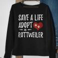 Adopt A Rottweiler Funny Rescue Dog Sweatshirt Gifts for Old Women