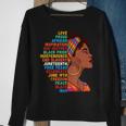 African Girl Junenth 19Th June 1865 - Black History Month Sweatshirt Gifts for Old Women