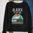 Alaska Mountain Retro Vintage Plane Bush Flying Pilot Sweatshirt Gifts for Old Women