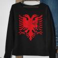 Albanian Flag Double Headed Eagle Albania Flag Sweatshirt Gifts for Old Women